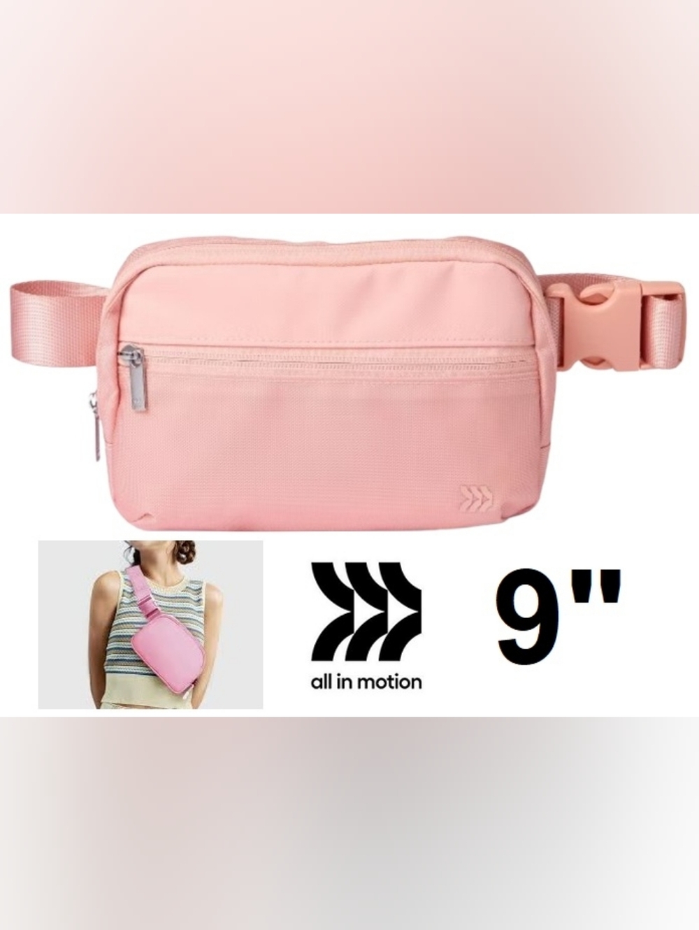 Belt Fanny Pack Blush - All In Motion
